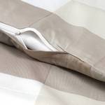 Parure de lit Nevada Satin de coton - Taupe - 220 x 240 cm + 2 coussins 65 x 65 cm