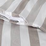 Parure de lit Pina Satin de coton - Taupe - 200 x 240 cm + 2 oreillers 70 x 60 cm