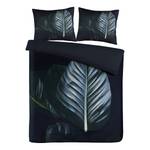 Parure de lit Tropical Coton - Noir / Vert - 200 x 240 cm + 2 oreillers 70 x 60 cm