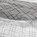 Parure de lit Heather Satin de coton - Gris - 220 x 240 cm + 2 coussins 65 x 65 cm