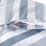 Parure de lit Pina Satin de coton - Bleu - 135 x 200 cm + oreiller 80 x 80 cm