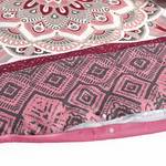 Beddengoed Alegra katoensatijn - roze/wit - 140x200cm + kussen 65x65cm