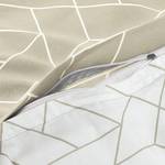 Bettwäsche Florence Baumwollsatin - Beige - 135 x 200 cm + Kissen 80 x 80 cm