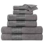 Serviettes de toilette Florence Coton - Gris