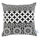 Coussin Stereo Polyester - Blanc / Noir