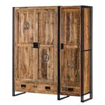 Armoire Iron II Marron - Bois massif - 172 x 200 x 50 cm