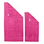 Handtuchset Daily Uni (6-teilig) Baumwollstoff - Pink