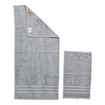 Set handdoeken Uni III (4-delig) katoen - Zilver