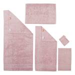 Set handdoeken Uni (5-delig) katoen - Oud pink