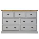 Commode Lavalle I Partiellement en pin massif - Pin / Gris clair