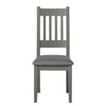 Chaises Lavalle (lot de 2) Pin massif - Gris clair / Gris