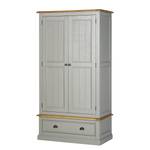 Armoire Lavalle Partiellement en pin massif - Pin / Gris clair