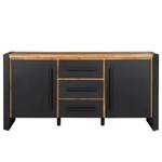 Dressoir Urban Industry IV deels massief acaciahout/metaal - acaciahout/zwart