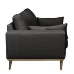 2-Sitzer Sofa BOVLUND Strukturstoff Talta: Schwarz