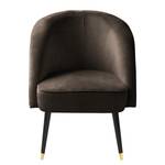 Sessel Ringford Samt - Samt Onoli: Espresso - Gold