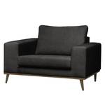 Fauteuil BOVLUND Tissu structuré - Tissu structuré Talta: Noir