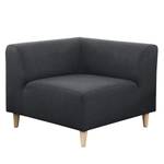 Sofa Kurikka (3-Sitzer) Webstoff - Webstoff Maloti: Anthrazit