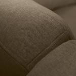 Ecksofa BOVLUND mit Longchair Strukturstoff Talta: Beige - Longchair davorstehend rechts