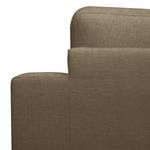 Ecksofa BOVLUND mit Longchair Strukturstoff Talta: Beige - Longchair davorstehend rechts