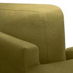 Canapé d’angle BOVLUND avec méridienne Tissu structuré - Tissu structuré Talta: Vert olive - Méridienne courte à gauche (vue de face)