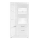 Vitrine Bricktown I Blanc brillant / Blanc mat