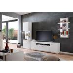 Meuble TV Cassville Blanc mat - Largeur : 195 cm