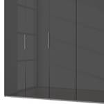 Armoire One 210 Graphite / Verre noir - 250 x 216 cm