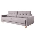 3-Sitzer Sofa SOLA Webstoff Luba: Hellrosa - Mit Schlaffunktion