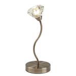 Lampe Sierra Verre cristallin / Acier - 1 ampoule - Laiton