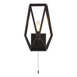 Wandlamp Chassis staal - 1 lichtbron - Zwart