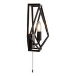 Wandlamp Chassis staal - 1 lichtbron - Zwart