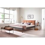 Lit simple Boston III Anthracite / Cuivre - Largeur : 187 cm - Forme en U