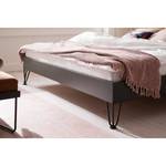 Letto singolo Boston III Antracite / Rame - Larghezza: 187 cm - U-forma