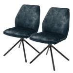 Gestoffeerde stoelen Oaklawn (set van 2) Zeeblauw