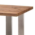 Tavolo bar Carver Effetto quercia di Bassano - 160 x 100 cm - Argento