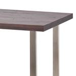 Table haute Carver Chêne érodé - 120 x 80 cm - Argenté