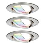LED-inbouwlamp Nova Plus I aluminium - 3 lichtbronnen