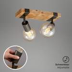 Plafonnier Wood Basic Fer - 2 ampoules