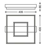 Plafonnier Frame Polycarbonate / Fer - 1 ampoule