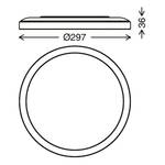 LED-plafondlamp Cadre polypropeen - 1 lichtbron