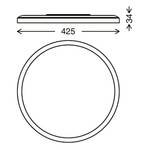 LED-plafondlamp Cadre polypropeen - 1 lichtbron