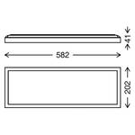 LED-Deckenleuchte  Cadre Polypropylen - 1-flammig