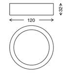 Fire LED-Deckenleuchte