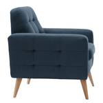 Fauteuil Cropwell Tissu - Tissu Ramse: Bleu marine