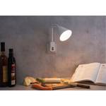 Wandlamp Junus aluminium - 1 lichtbron - Wit