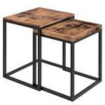 Bouts de canapé Tuxford (lot de 2) Marron / Noir - Marron