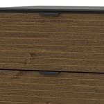 Kast Soma deels massief grenenhout - donker grenenhout/zwart - Breedte: 51 cm