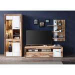 Tv-meubel Waverly Wit/eikenhouten look