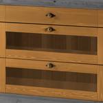 Dressoir Bergen II massief grenenhout - Loogkleurig grenenhout/Grijs grenenhout