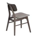 Chaises Varkaus III (lot de 2) Tissu / Placage en frêne et hévéa massif - gris clair / Frêne foncé